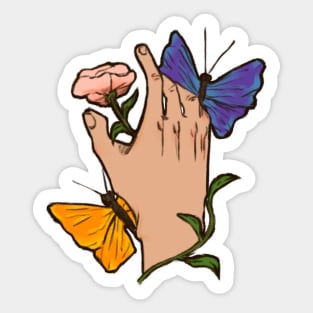Nature hand Sticker